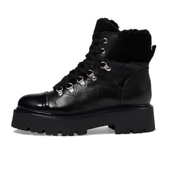 Steve‎ Madden Black Reyen Combat Booties – Sz 8.5 - Picture 2 of 8